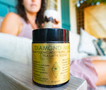 Diamond Mind, an adaptogenic, nootropic, longevity organic herbal tea latte blend.